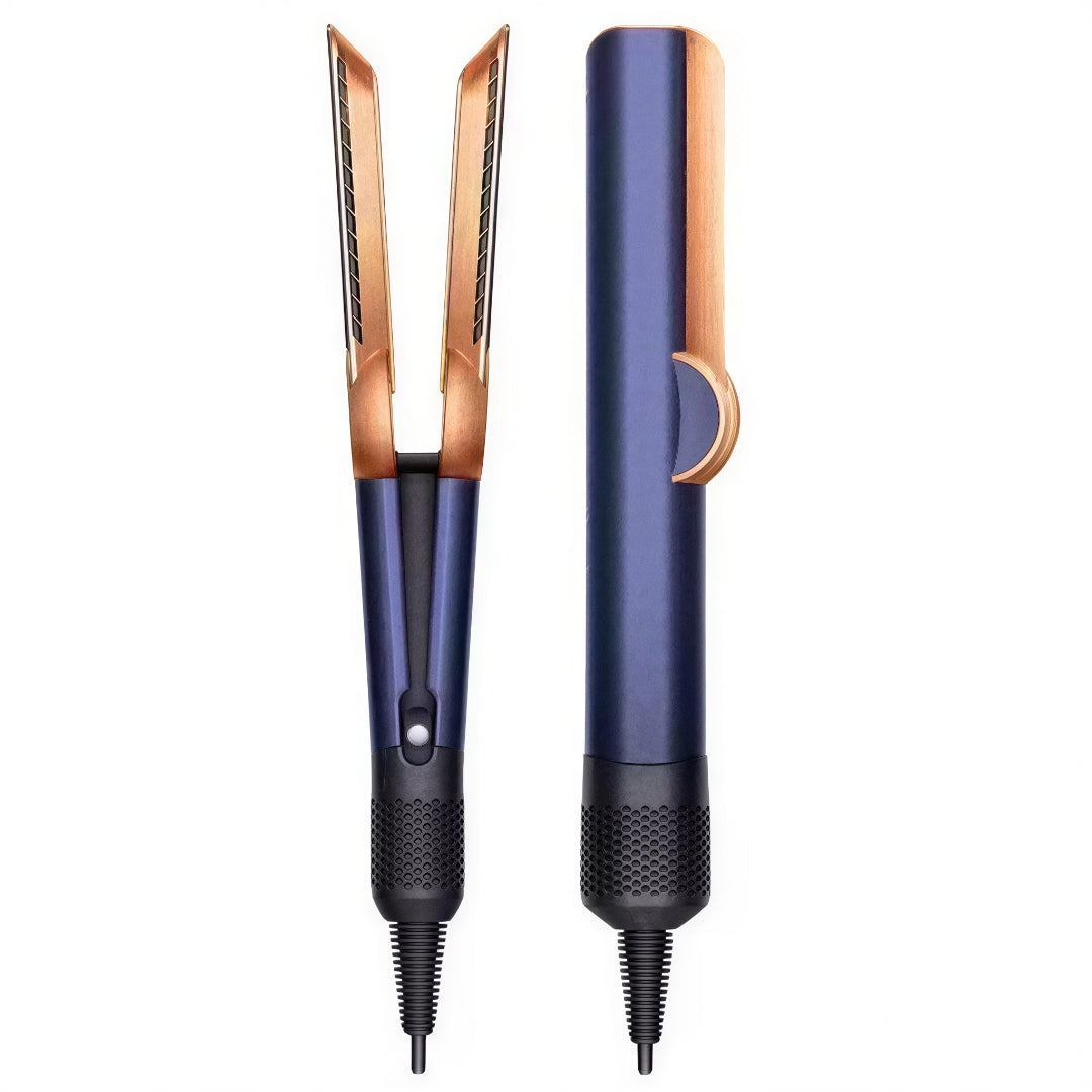 Hair Straightener Blow Dryer 2-in-1 Ceramic Plates Adjustable Heat