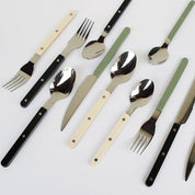 24-Piece Stainless Steel Cutlery Set Modern Handles - Image 2