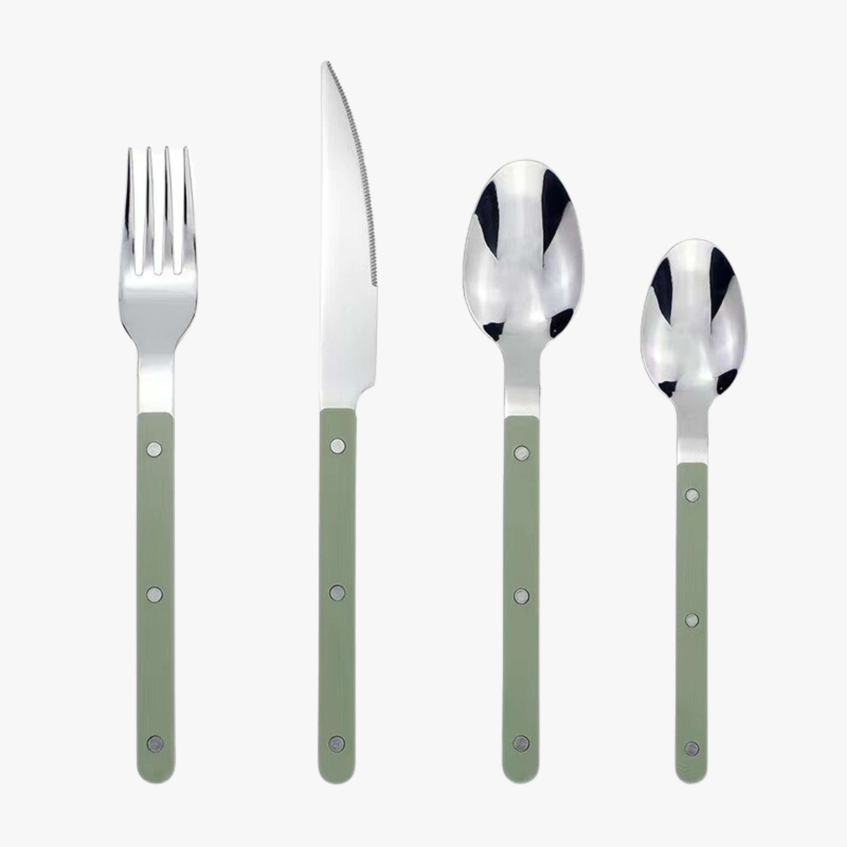 24-Piece Stainless Steel Cutlery Set Modern Handles - Image 9