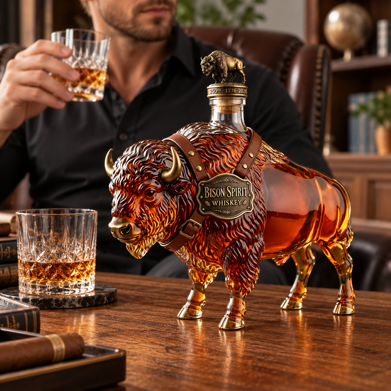 BisonSpiritWhiskeyBottleUniqueAnimalShapedDecanter_1.jpg