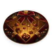 Christmas Rug 3D Optical Illusion Round Printed Holiday Scenes