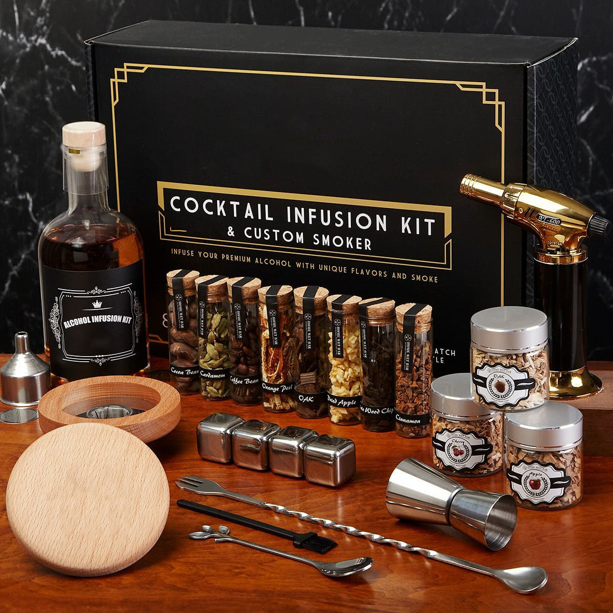DIY Cocktail Infusion Kit Whiskey Smoker