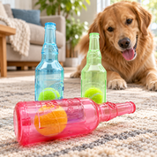 Dog Toy Bottle Ball Interactive Chew Toy Playtime Fun