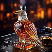 Eagle Whiskey Decanter Glass Unique Bird Design Home Bar