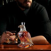 Eagle Whiskey Decanter Glass Unique Bird Design Home Bar
