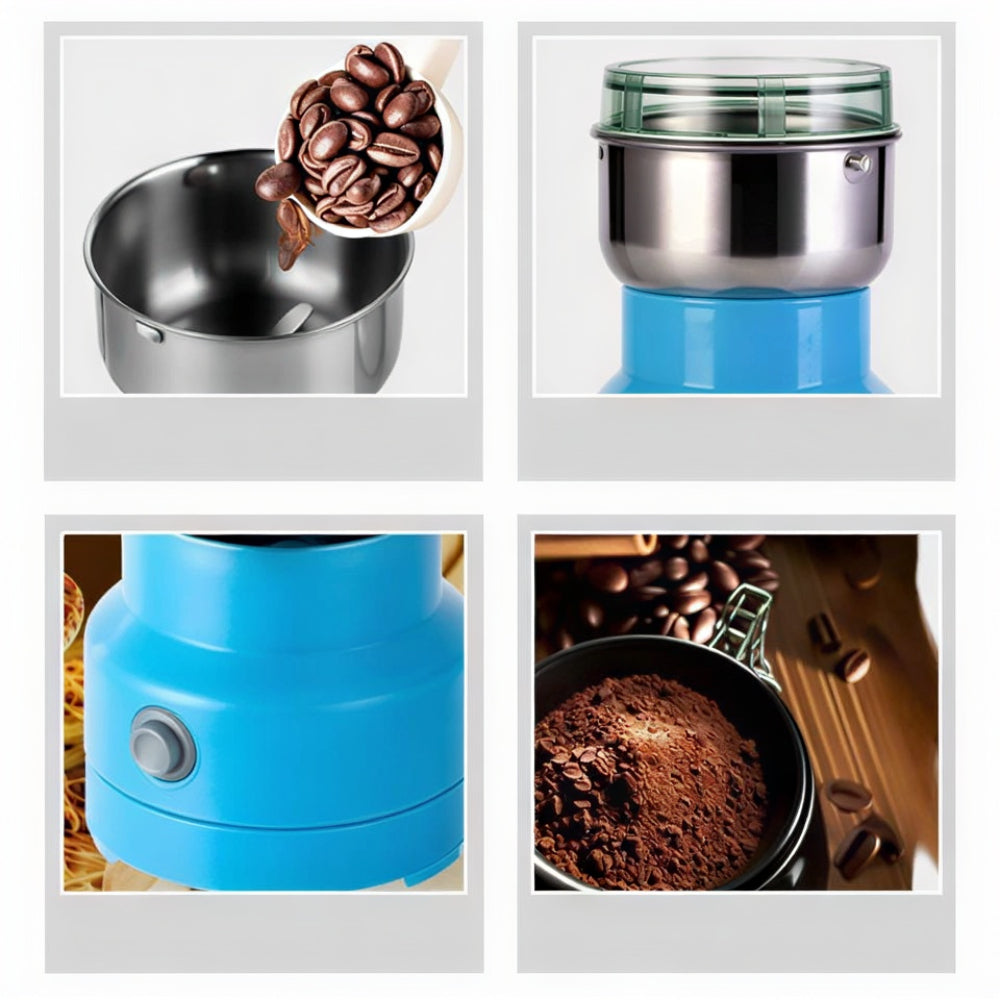 Electric Food Grinder Stainless Steel Bowl Spices Herbs