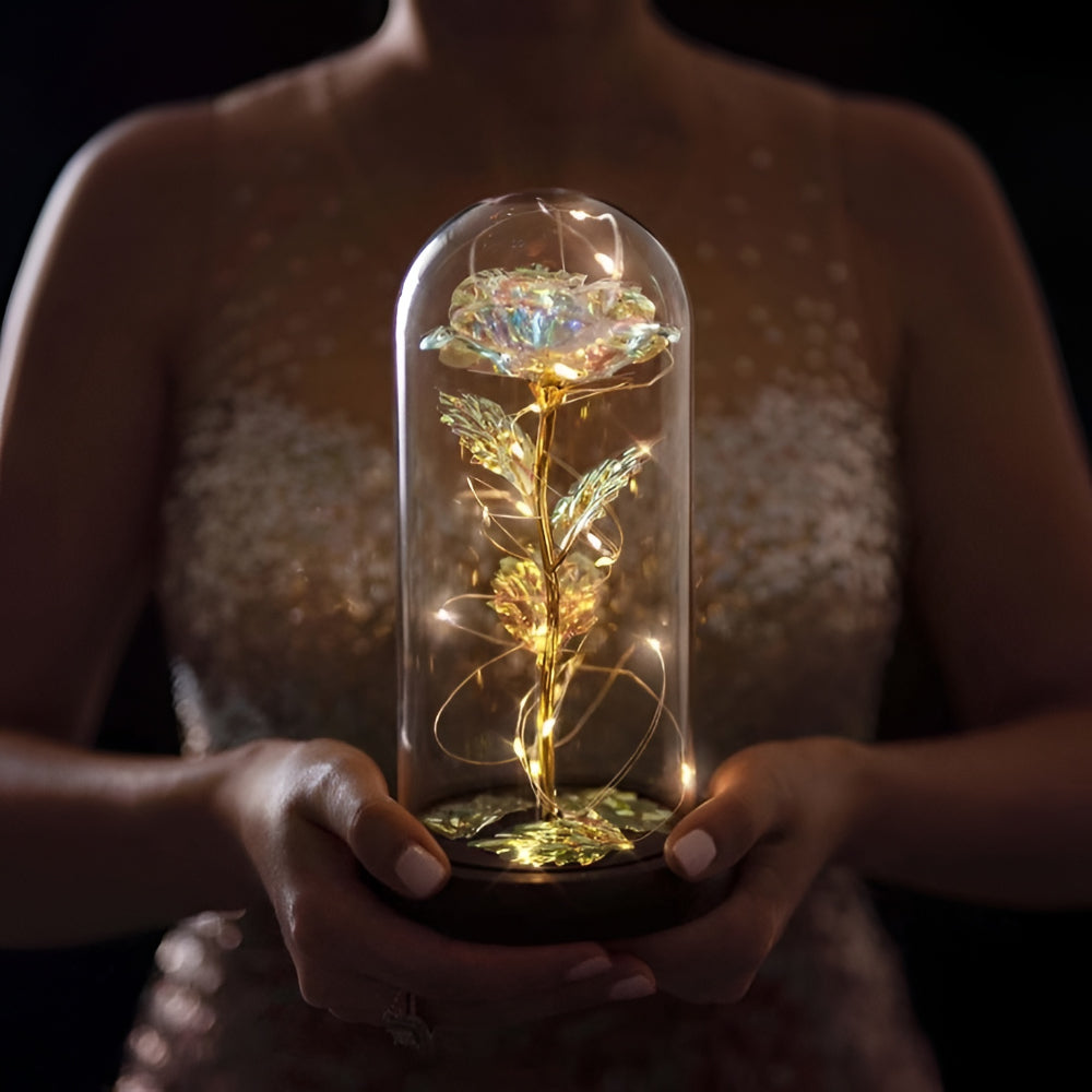 Flower Preserved Eternal Glass Dome Gift Decor
