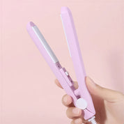 Hair Straightener Curling Iron 2-in-1 Mini Ceramic Styling Tool