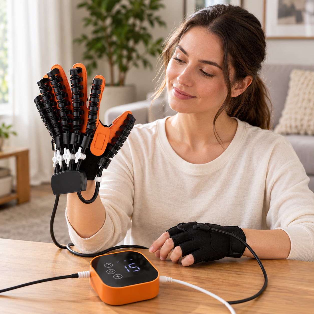 Hand Exerciser Electric Finger Training Glove Adjustable Modes