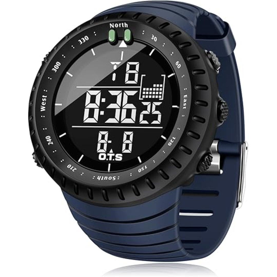 Men's Digital Watch Sports Timepiece LED Backlight Adjustable Strap - Image 2