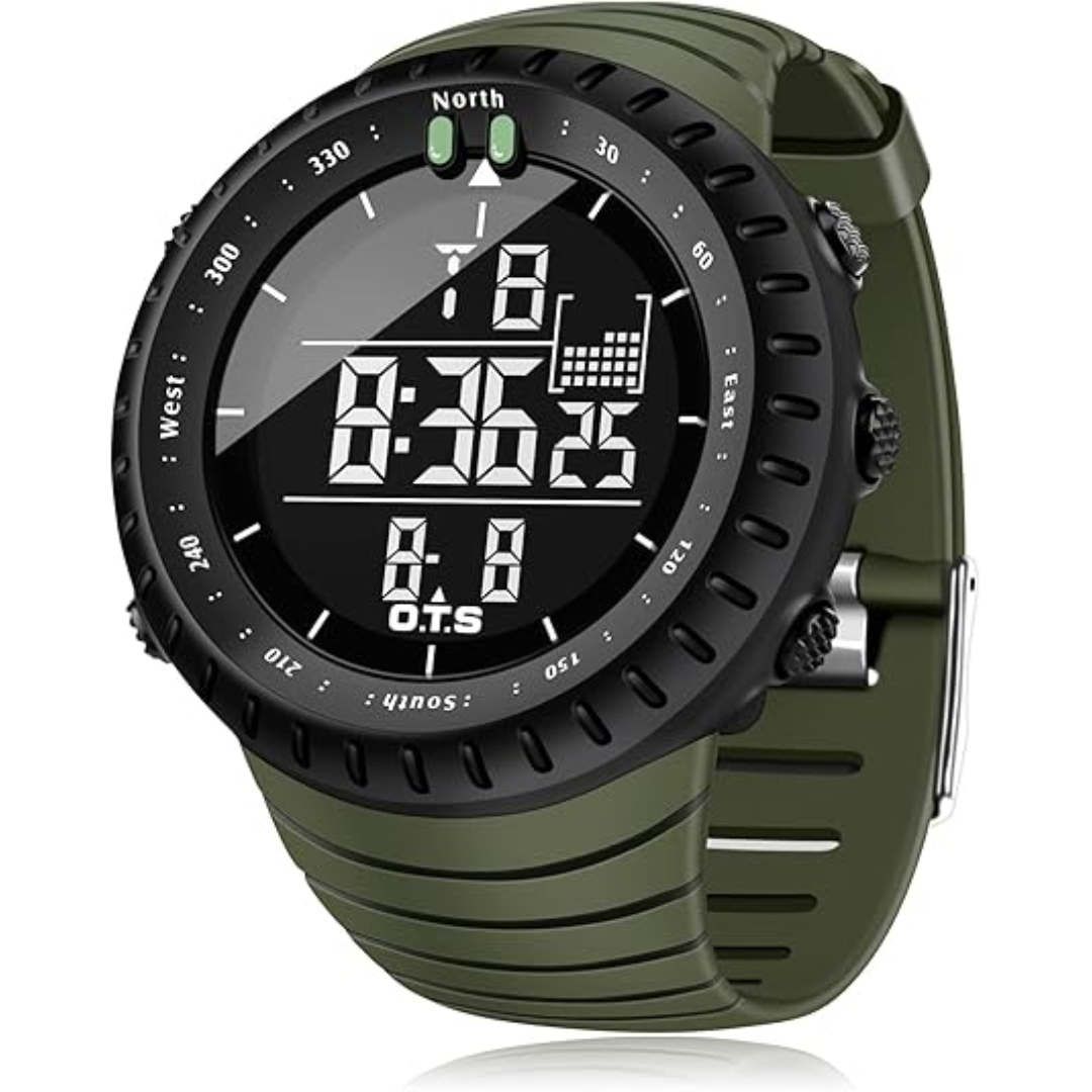 Men's Digital Watch Sports Timepiece LED Backlight Adjustable Strap - Image 3