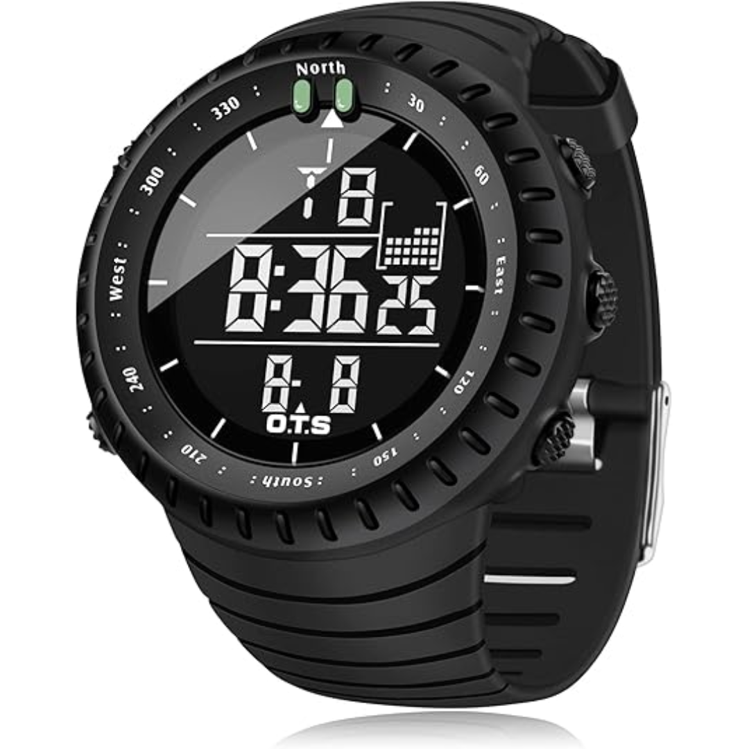 Men's Digital Watch Sports Timepiece LED Backlight Adjustable Strap - Image 4
