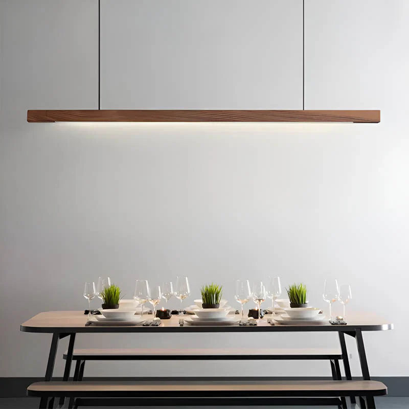 Minimalist Wooden Pendant Light | Kitchen Pendant Lighting & Adjustable Design 2