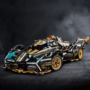 Model Car Building Blocks V12 Supercar Kit Working Steering 1690 Pieces