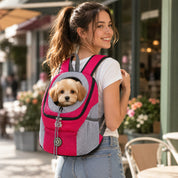 Pet Carrier Backpack Cats Dogs Breathable Mesh Travel Bag