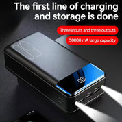 Power Bank 50000mah Fast Charging Laptop Tablet Smartphone