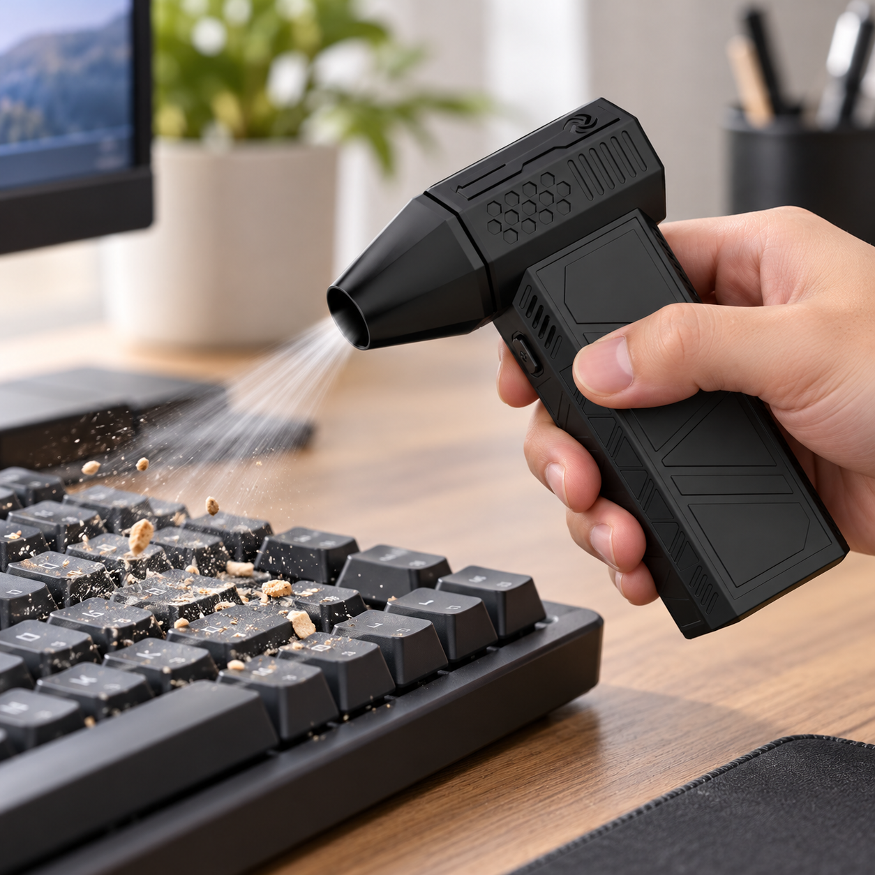 Powerful Mini Handheld Blower Quick Drying Cleaning Tasks