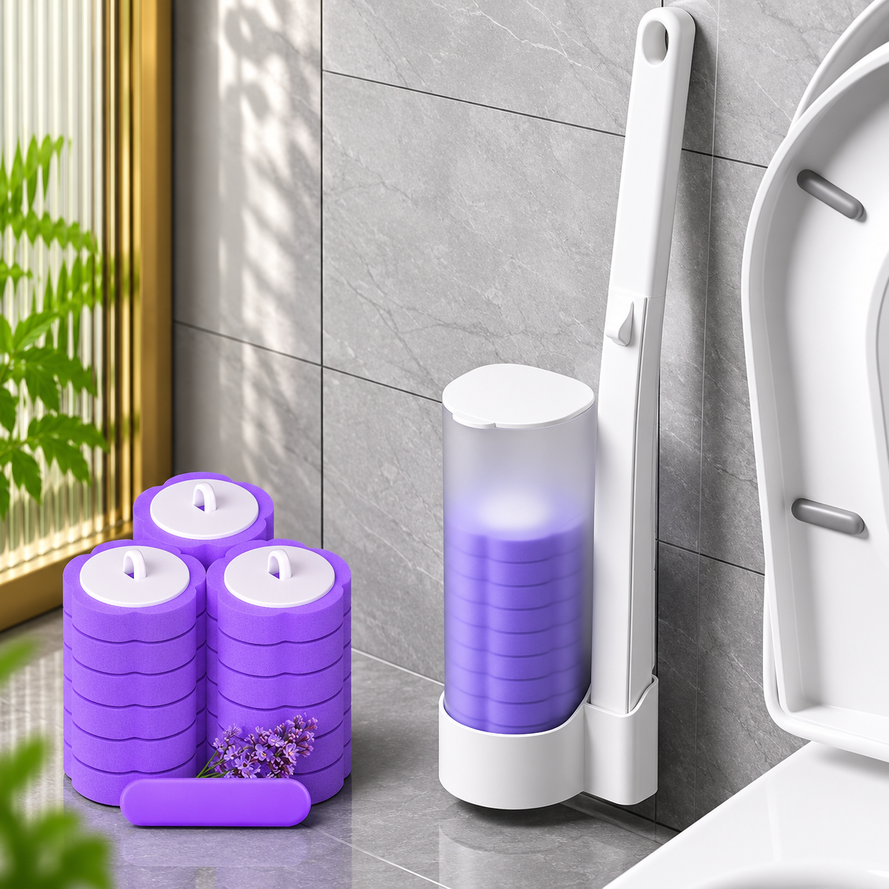 Toilet Brush Disposable Sponge Heads Hygiene