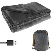 USB Heated Blanket Throw Soft Fleece Cozy Warmth