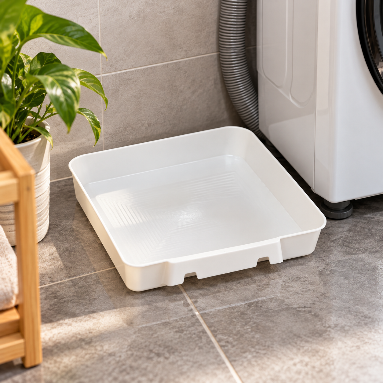 Washing Machine Drain Tray Water Collection Leak Prevention