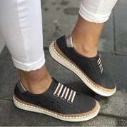 Women's Slip On Sneakers Walking Shoes Flat Sole Casual Design