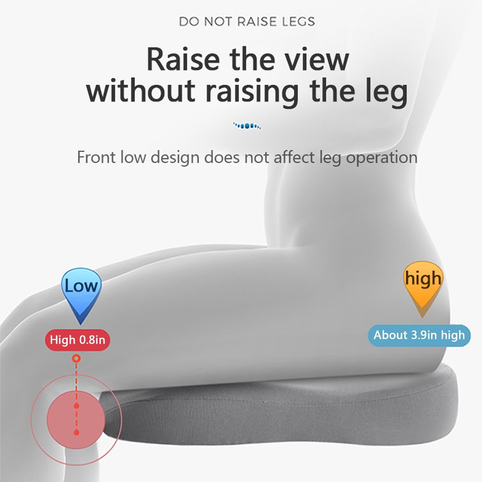 Adult Car Booster Seat Cushion Comfort and Improved Visibility - Image 2