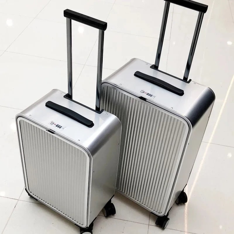 Aluminum Hard Shell Luggage Set Lightweight Travel Suitcases - Image 1