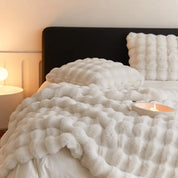 Blanket Throw Rabbit Faux Fur Winter Soft Cozy Sofa Bed Cover - Image 10