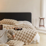 Blanket Throw Rabbit Faux Fur Winter Soft Cozy Sofa Bed Cover - Image 11