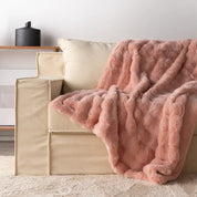 Blanket Throw Rabbit Faux Fur Winter Soft Cozy Sofa Bed Cover - Image 15