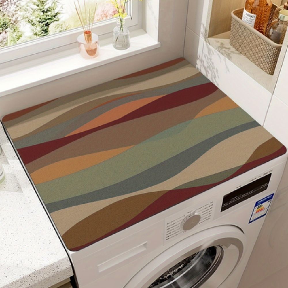 Boho Laundry Appliance Mat Washer and Dryer Protection - Image 3