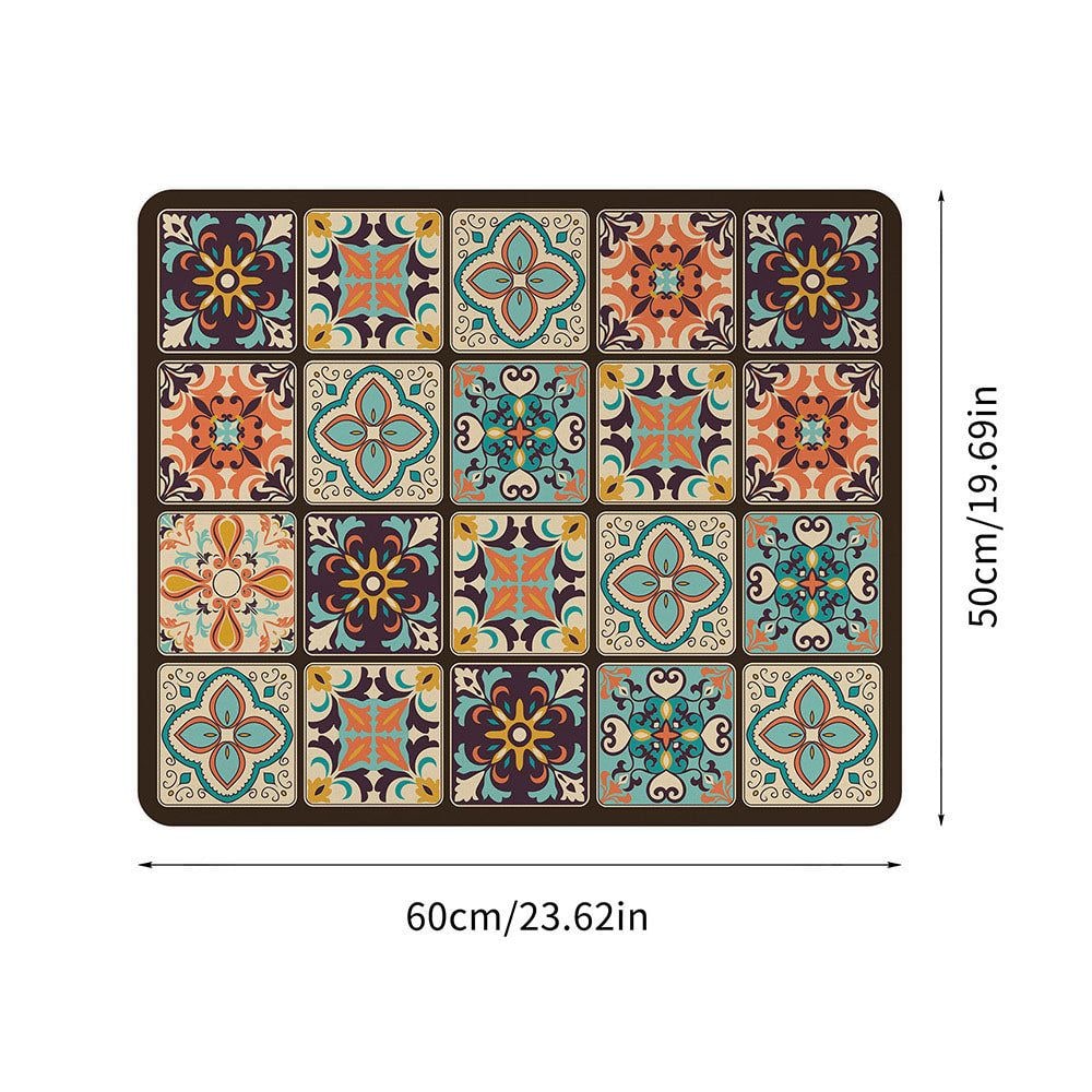Boho Laundry Appliance Mat Washer and Dryer Protection - Image 4