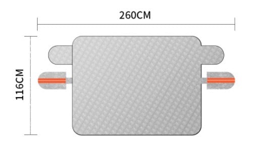 Car Windshield Snow Cover Magnetic Frost Protection Winter Weather - Image 4