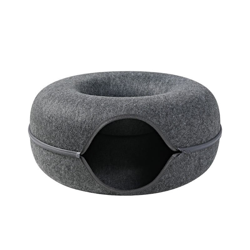 Cat Bed Cave Design Cozy Felt Pet Nest Indoor Cats - Image 4