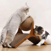 Cat Scratching Post Ball Modern Wooden Cat Furniture Play - Image 1