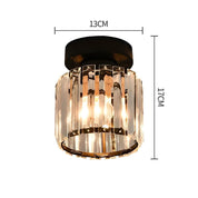 Ceiling Light Glass Shade Modern Clear Striped Flush Mount Lamp - Image 19