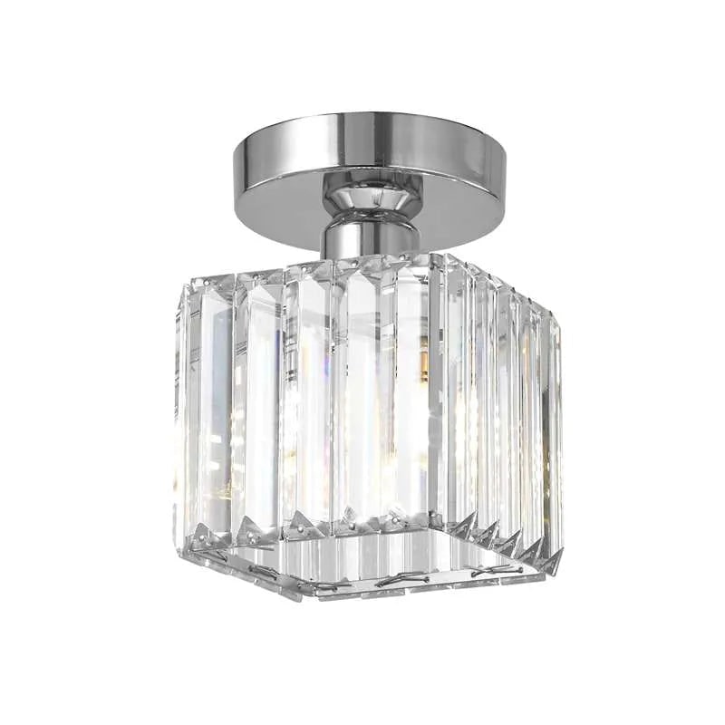 Ceiling Light Glass Shade Modern Clear Striped Flush Mount Lamp - Image 39