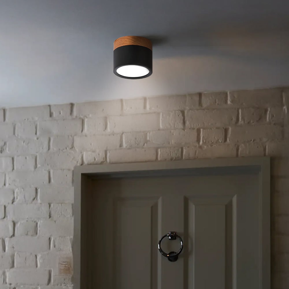 Ceiling Small Flush Mount Modern Metal Cylinder - Image 11