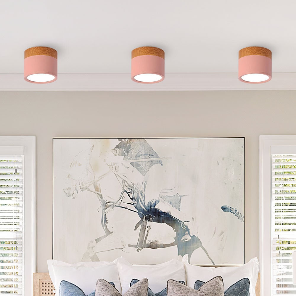 Ceiling Small Flush Mount Modern Metal Cylinder - Image 23