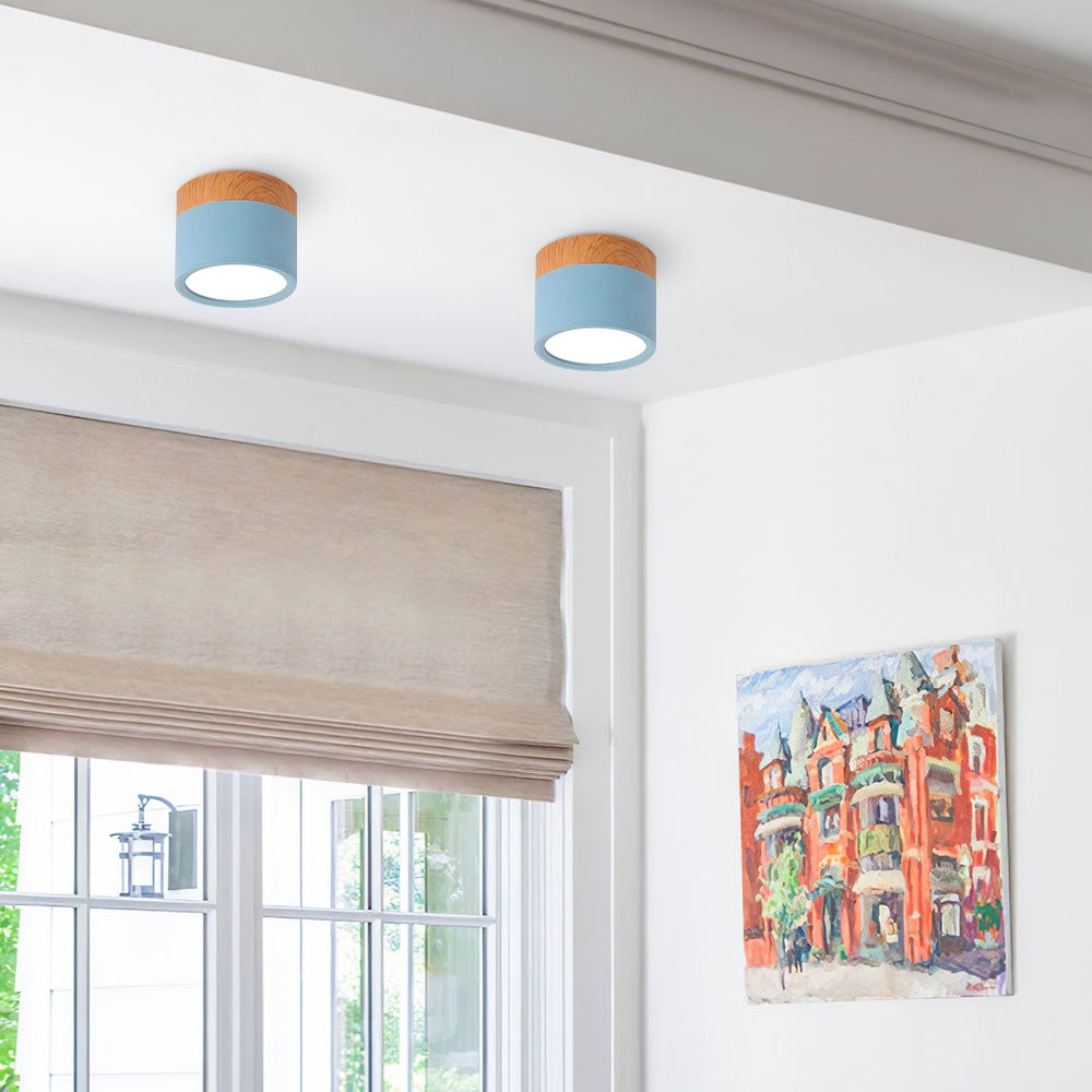 Ceiling Small Flush Mount Modern Metal Cylinder - Image 40
