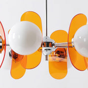 Chandelier Ceiling Light Mid Century Brown Glass Pendant Lamp - Image 13