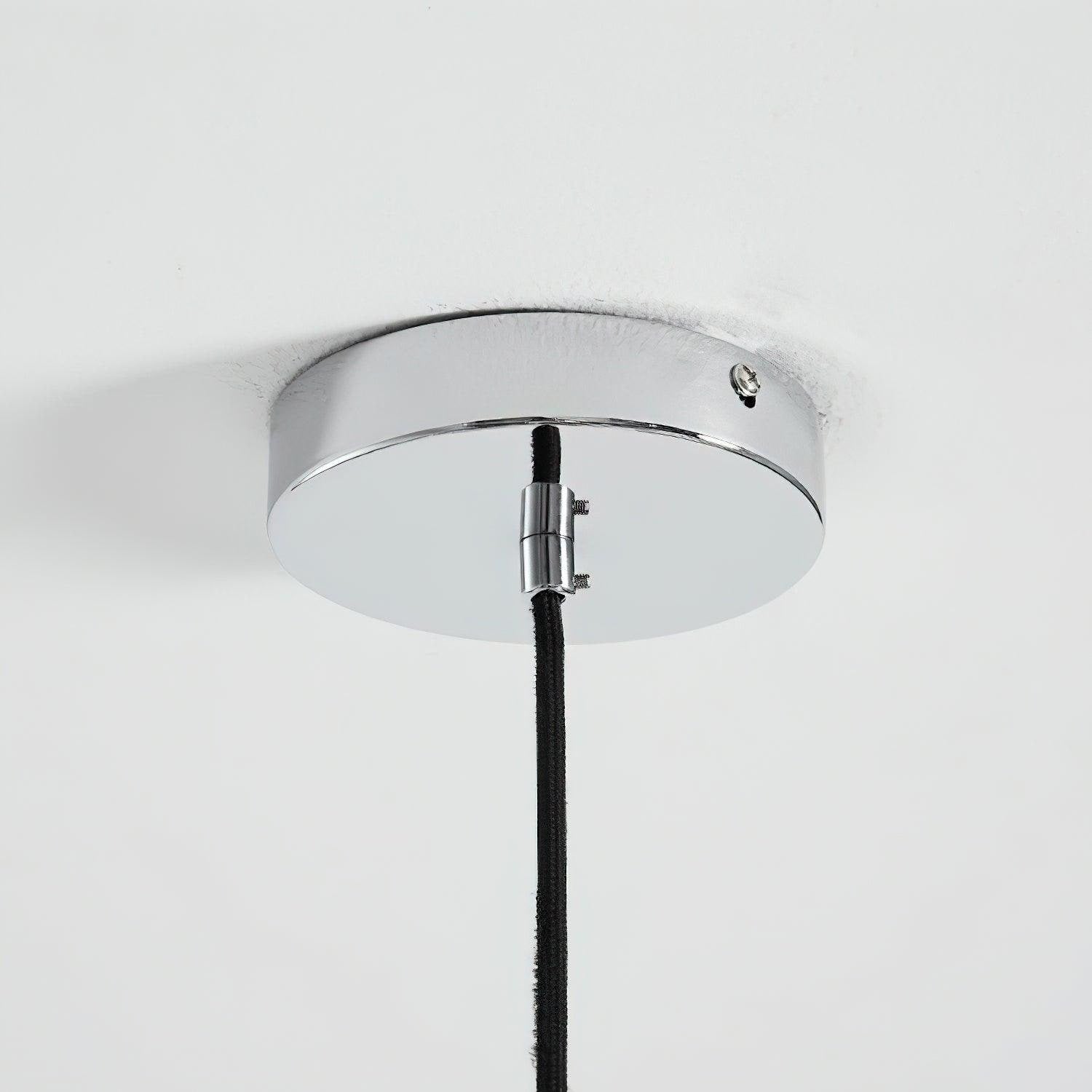 Chandelier Ceiling Light Mid Century Brown Glass Pendant Lamp - Image 17