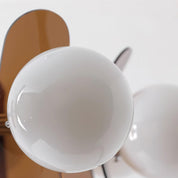 Chandelier Ceiling Light Mid Century Brown Glass Pendant Lamp - Image 18