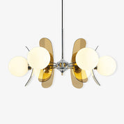 Chandelier Ceiling Light Mid Century Brown Glass Pendant Lamp - Image 19