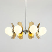 Chandelier Ceiling Light Mid Century Brown Glass Pendant Lamp - Image 20