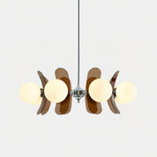 Chandelier Ceiling Light Mid Century Brown Glass Pendant Lamp - Image 23