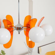 Chandelier Ceiling Light Mid Century Brown Glass Pendant Lamp - Image 33