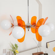 Chandelier Ceiling Light Mid Century Brown Glass Pendant Lamp - Image 36
