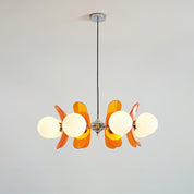 Chandelier Ceiling Light Mid Century Brown Glass Pendant Lamp - Image 55