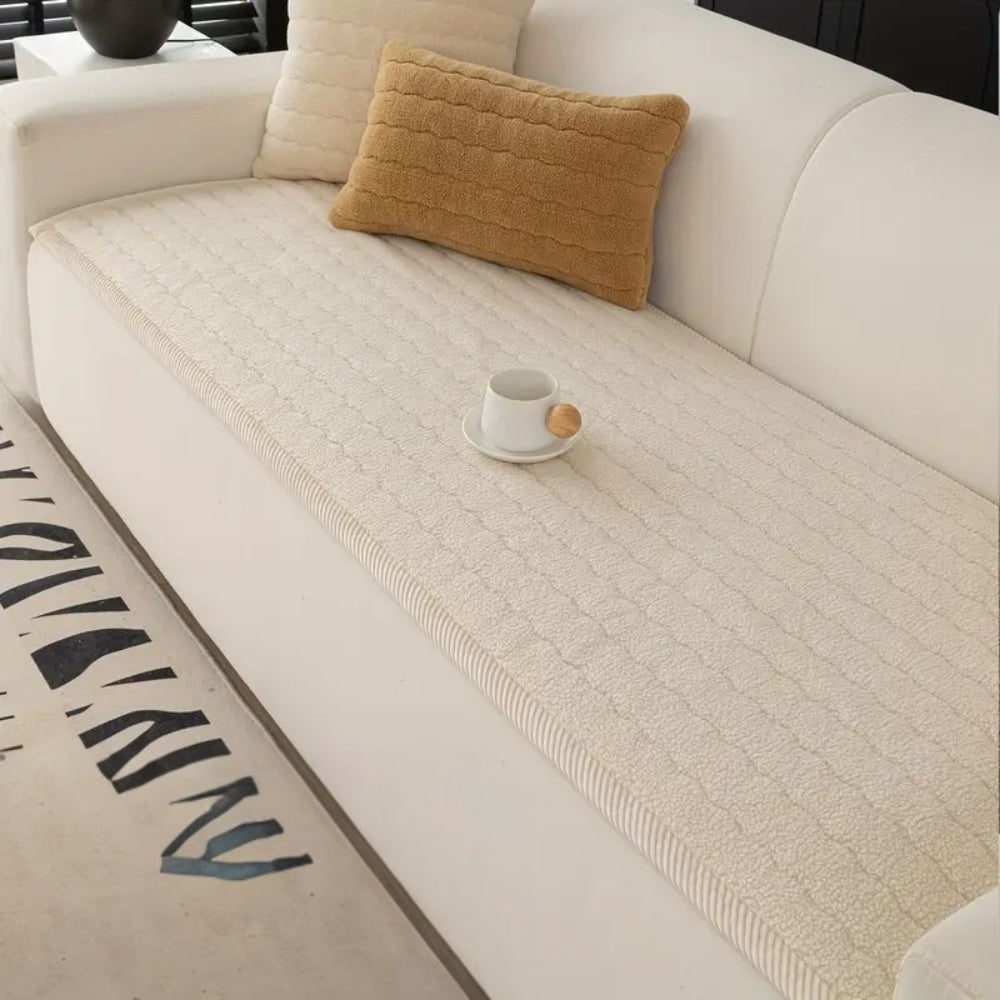 Chic Plush Sofa Cover Protection and Style Living Room - Image 7